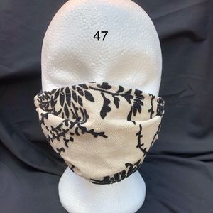 Flocked fabric adjustable mask